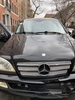 Mercedes W/Shield Replaced