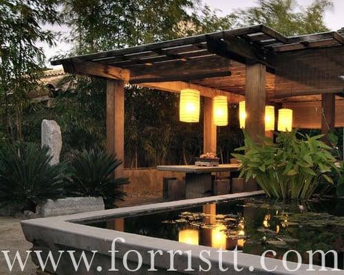 Dining loggia / water feature