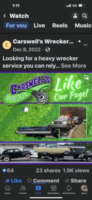 Carswells Wrecker Service