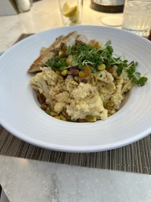 Vanguard cauliflower salad with chicken