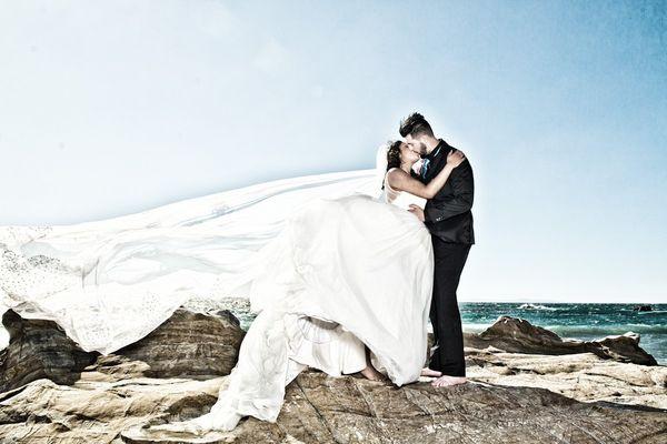 Maui photographers, beach wedding phortrait