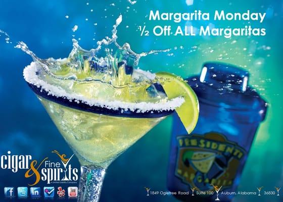 Margarita Monday! 1/2 Price Margaritas, Tequila, and Mexican Beers!