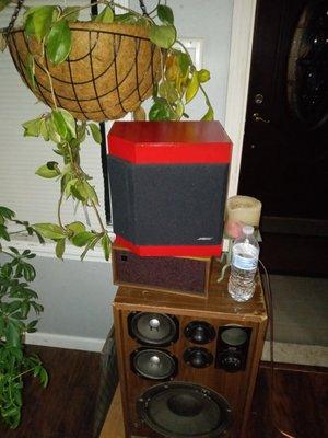 Painted my black speakers red made them pop