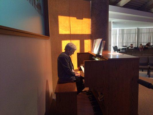 Faithful organist.