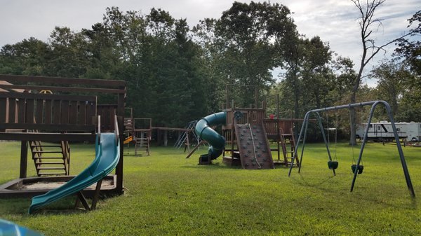 fantastic playground on actual grass (not bark!!!)