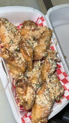 Garlic Parmesan wings