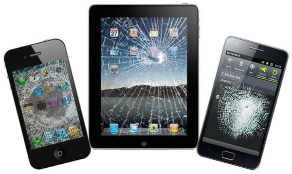 We repair broken screens and LCDs