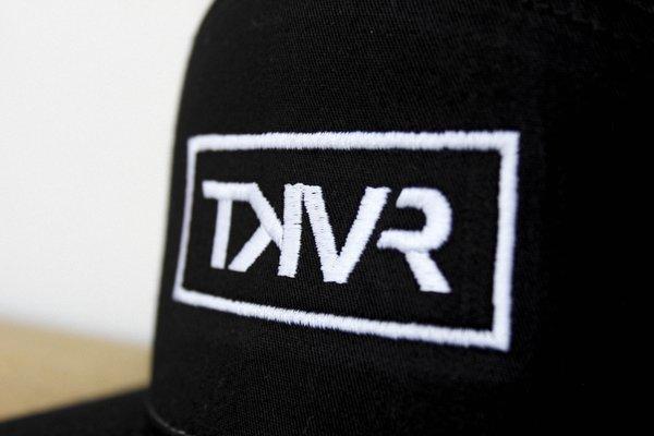 TKVR white/black puff embroidery hat