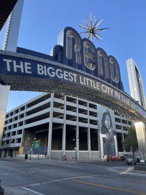 Reno Arch with a gorgeous mural in the background