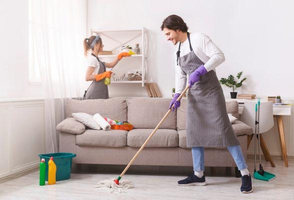 Our professional cleaners pass background checks to give you peace of mind in your home!