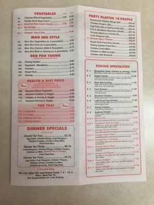 new menu