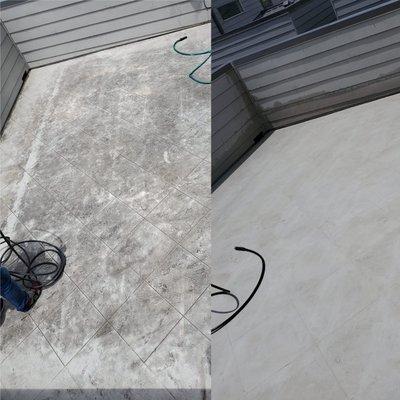 Pressure washing