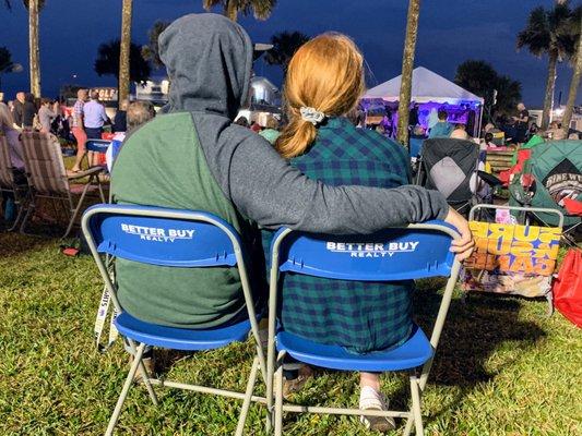 Cute couple enjoying the use of a Better Buy chair!