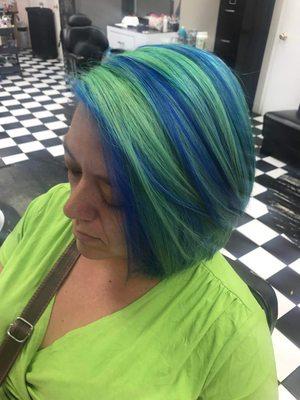 Shaddai Barber Salon- nonpermanent coloring