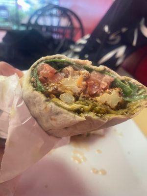 Posting a picture of the Za'atar Cauliflower Wrap until I can find the other items I tried and LOVED