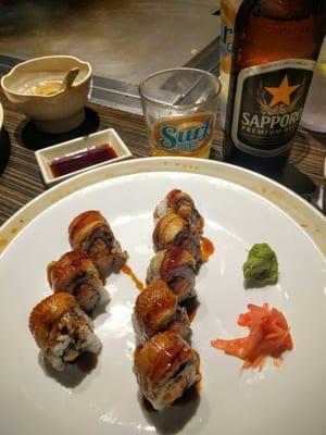 Sushi and sapporo is a great option if you're not into having the hibachi.