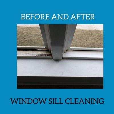 Window sill cleaning