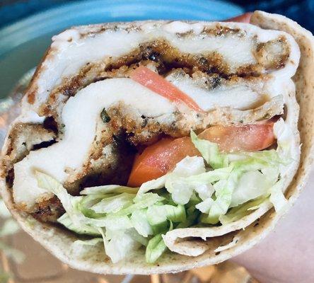 Chicken Cutlet whole wheat wrap