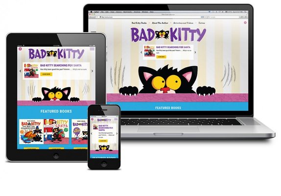 Bad Kitty Book Website Design