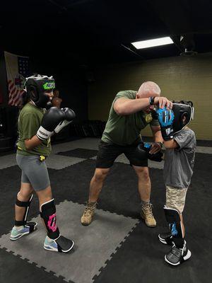 Kids Krav Maga Fight Class. Gotta put the skills to the test!