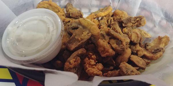 Small Fried Mushrooms with Ranch