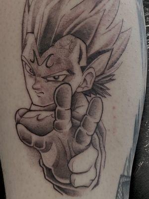 Vegeta tattoo like doing Anime work