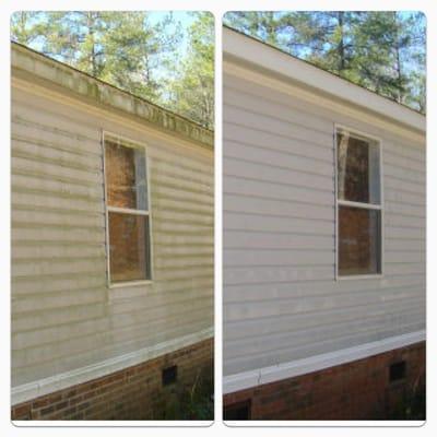 siding power washing before and after