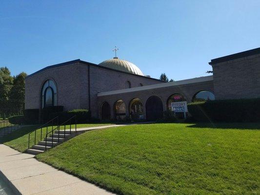 St. Josephat Ukrainian Catholic Church at the corner of Ridge Road and White Oak Avenue in Munster, Indiana