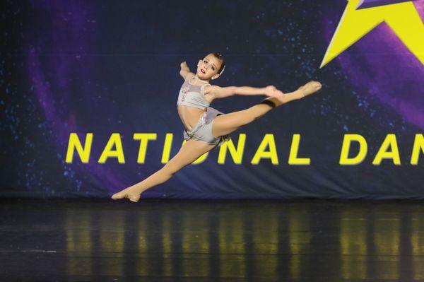 Reegan doing her solo. - 1st place. At Nationals.