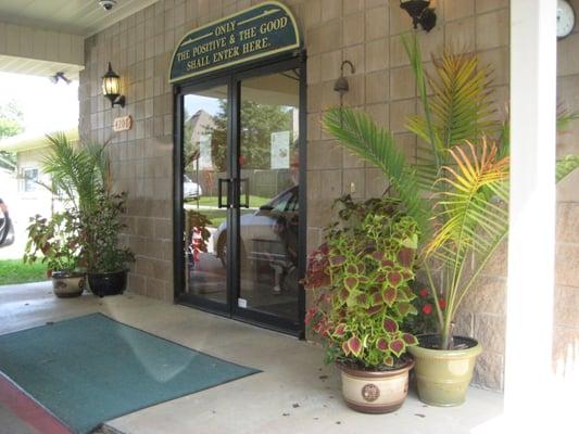 Main entrance to the Primary classroom building.