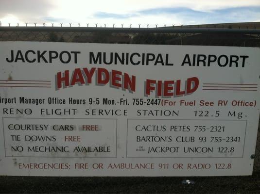 Jackpot/Hayden Field (06U)