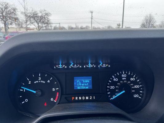 Returned odometer