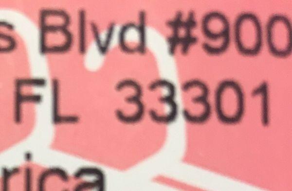 See how it says #900 on the company's own receipt? If only employees could read that instead of picking a floor # at random.