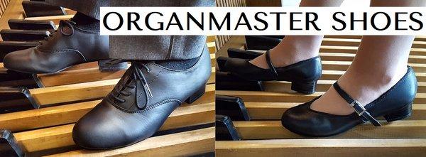 Since 1976, ORGANMASTER SHOES has served the organist community with special soled organ shoes that ease your pedalwork.