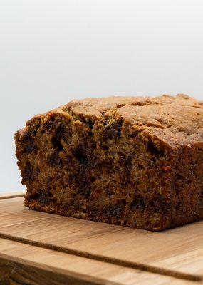 The MotherLoaf AKA Rum Laced Chocolate Chip Banana Bread. A crowd favorite!