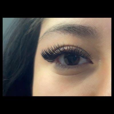 Cat Eye Volume Lash Extension by Sarah.