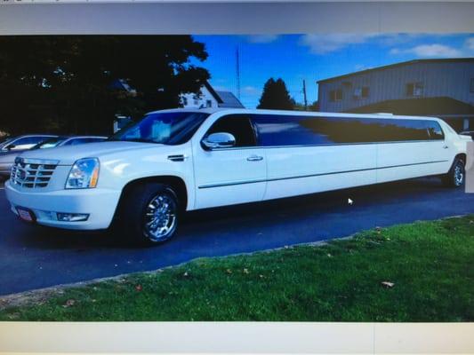 escalade limo. up to 20 passengers