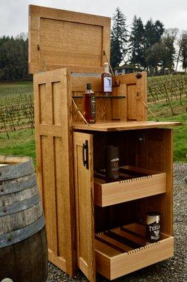 Spirit/whiskey cabinet.