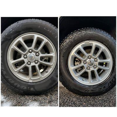 Tire deep clean