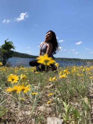 A spot filled with beautiful wildflowers was perfect for a hammock and some photoshop!!