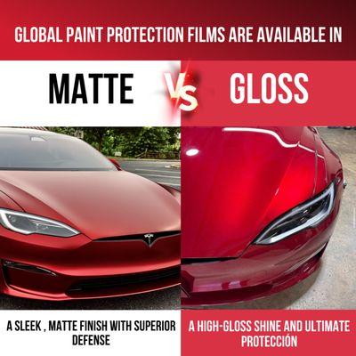 We offer Global PPE in Matte and Gloss finishes.