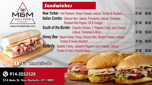 delicious sandwiches prepared with the best cold cuts