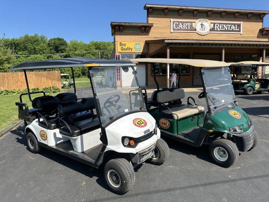 These 6 and 4 passenger carts were added to the fleet in 2024.