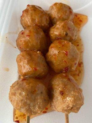 Thai chicken meatball