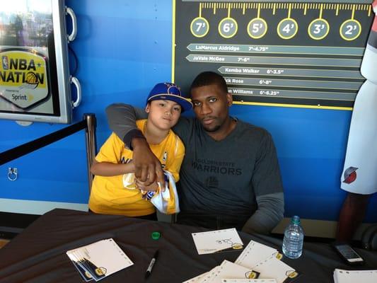 My son with Festus Ezeli