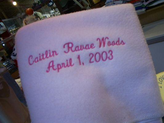 Names on blankets