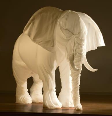 From BLOW UP: INFLATABLE CONTEMPORARY ART, Billie Grace Lynn, "White Elephant 1."