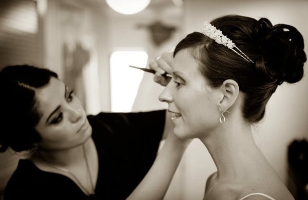 On-Site Airbrush Bridal makeup.