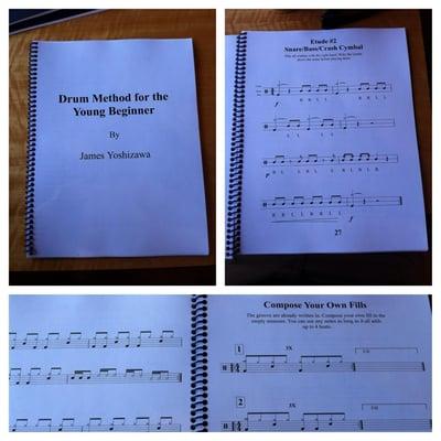 I noticed a lack of material for beginner drum students ages 5-11, so I wrote my own method book.