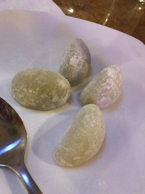 Green tea mochi!